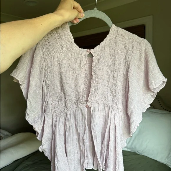 Free People Women's Mauve Top - Picture 3 of 4